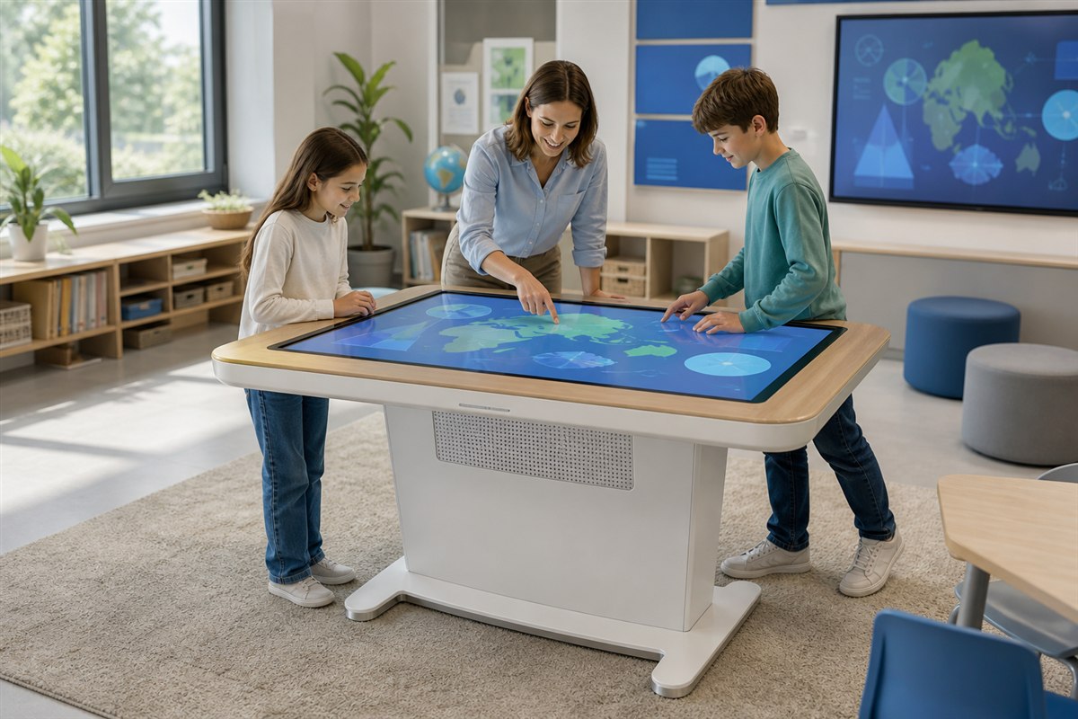 โต๊ะสัมผัสอัจฉริยะ Smart Touch Table สำหรับห้องเรียนและการศึกษา
