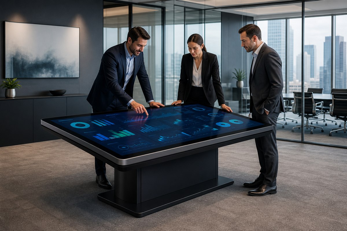 Smart Touch Table โต๊ะระบบสัมผัสสำหรับห้องประชุมและองค์กร